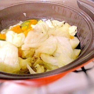 鶏肉と野菜の塩蒸し煮